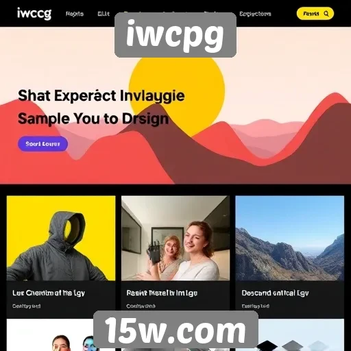 Tendências de design no site iwcpg